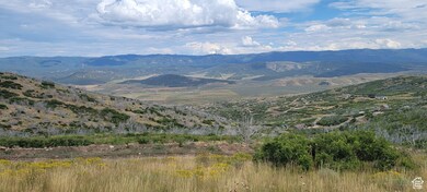 View of mountains and valley
