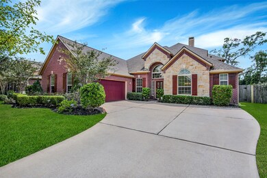 The gated community of Treeline boasts a recreational center complete with a pool area and a splash pad.  There is a park located next to the pool. Sidewalks are throughout the neighborhood. There is also a lake/pond. This beautiful home is located on a cul-de-sac street in the 75' lot section of Treeline!
