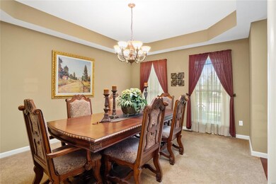 Coffered Ceiling in Dining Room
