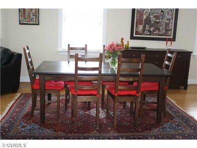 The dining area is large enough for a dining table