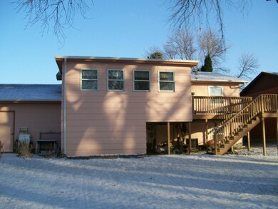 Back yard, deck