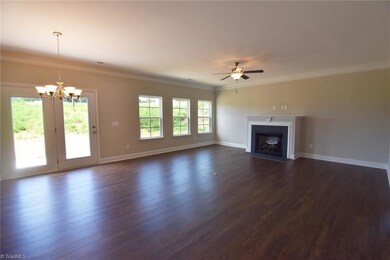 Family room with gas log fireplace