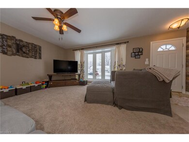 The very inviting Living Room showing the front en