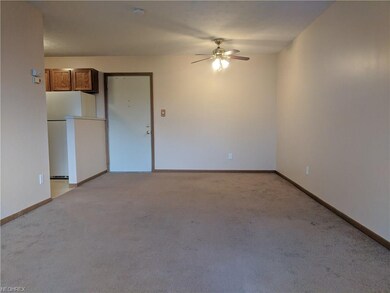 Living room with space for small dining table