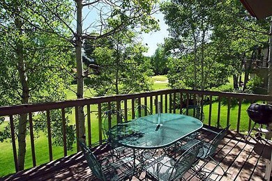 Deck view in summer