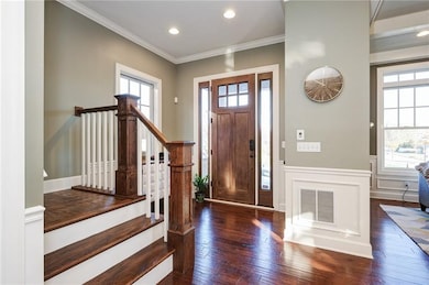 Entry Foyer with wainscoting