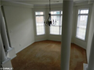 Dining Room - Dining Room with Columns, Carpet tha