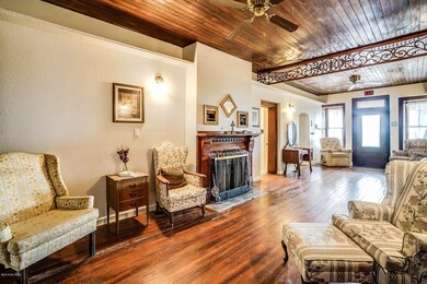 Parlor fireplace