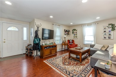 Front entry into living room