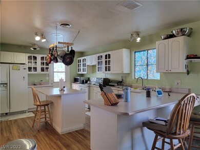 Open and plenty of cabinet and counter space