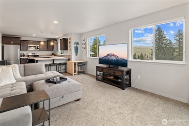 Cozy living area with great views!