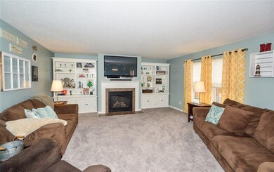 Spacious Family Room with gas fireplace!