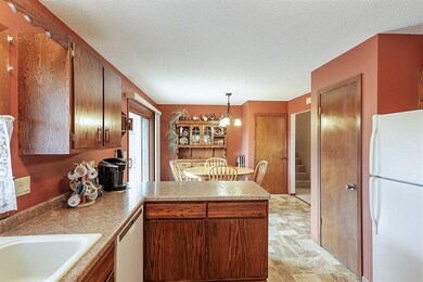 Enjoy the openness from kitchen to dining room.