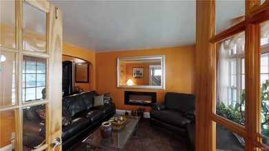 Built-in fire feature adds warmth and an exquisite