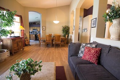 Family Room with Lights