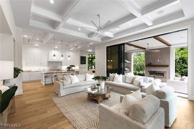 Expansive wide plank Oak Floors flow throughout