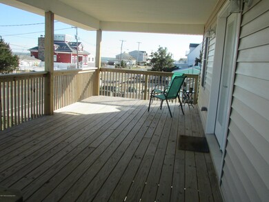 Front deck on first floor.