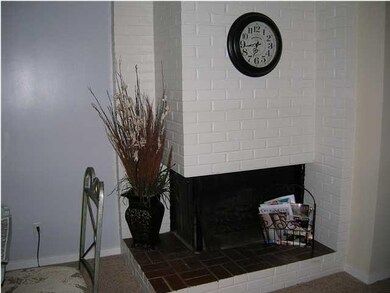 Family room has a fireplace