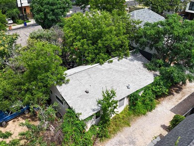 View from above of property