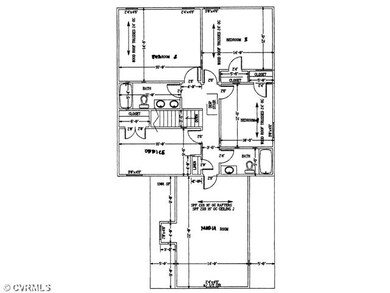 2nd Floor Plan - Spacious bedrooms on second floor