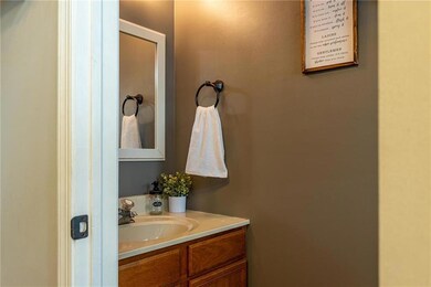 Half bath in entrance foyer