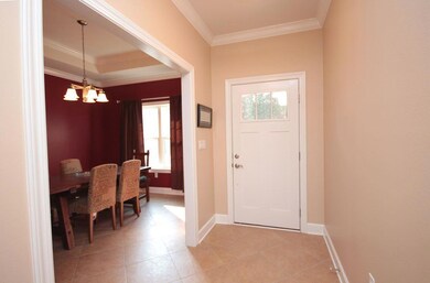 Foyer and dining room