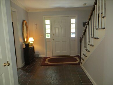 Gracious entry with sidelights.