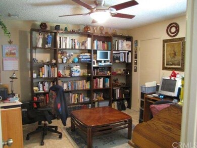 Downstairs bedroom is being used as an office