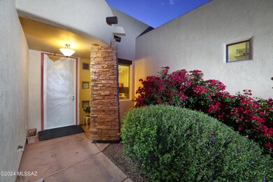 Very nice entrance with flowers