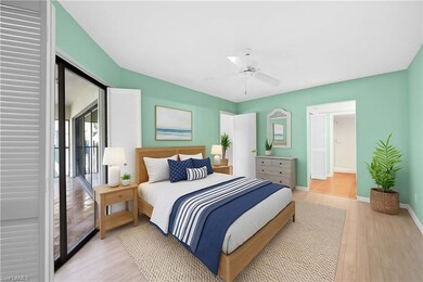 Master Bedroom shown here virtually staged.