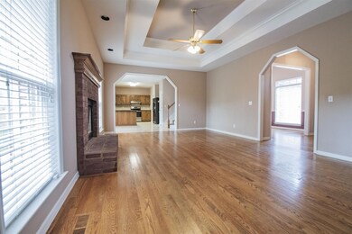 Additional photos of the large living room! You will also notice the trey ceilings, open floor plan and sparkling hardwood flooring!  134 Savannah Ridge Murfreesboro