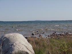 SW view of Mackinac Island