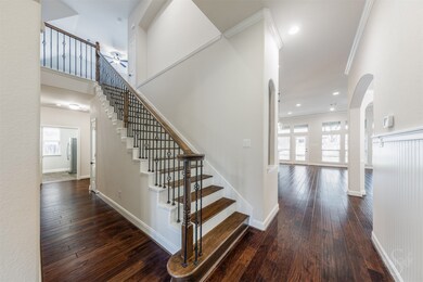 This hallway to the left leads to the utility room