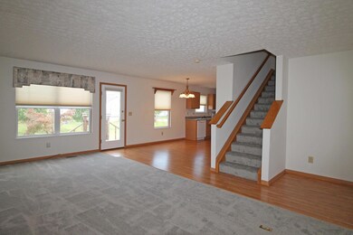 Center staircase to upper level