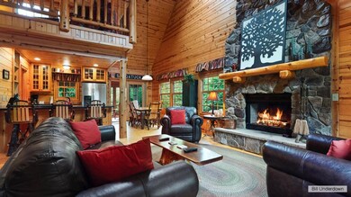 Family room loft overlooks Living Room