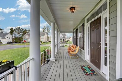 Super charming wrap front porch with Trex decking