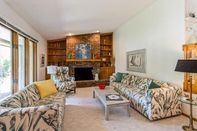 Front Living room with FP and built-ins