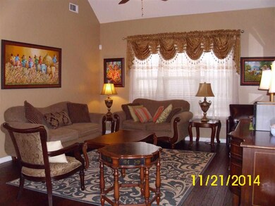 The home has newly installed hardwod floors...the 