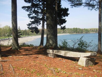 The view from the park area of the...