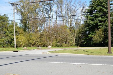 State Route 256 and drive entrance into