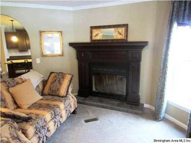 Fireplace in living room