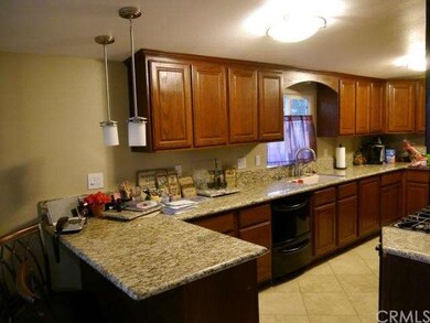 Breakfast bar and kitchen