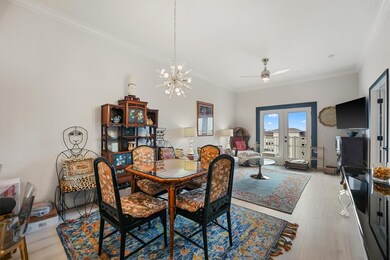 A view of this open concept dining to living space