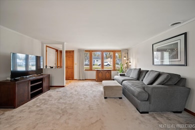 Bright and spacious living room featuring a large