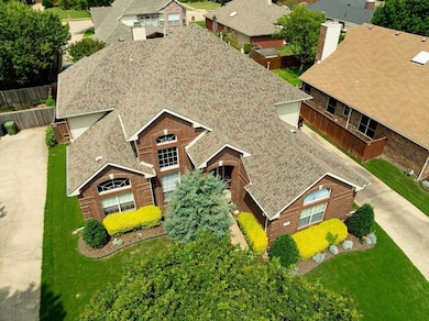 Aerial view of the home