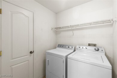 Laundry area featuring washing machine and dryer