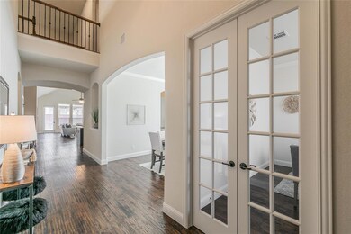 Office with french doors