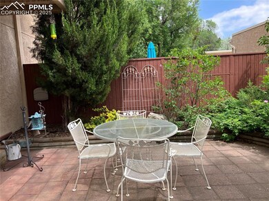 Patio dining area