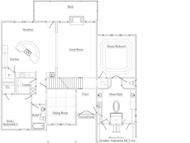 main level home plan