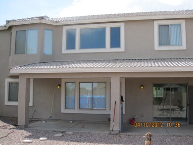 Back side of home